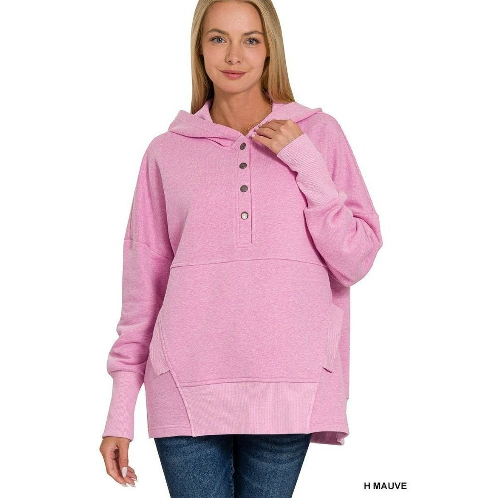 The Second Pullover in Heather Mauve - Picture 5 of 9